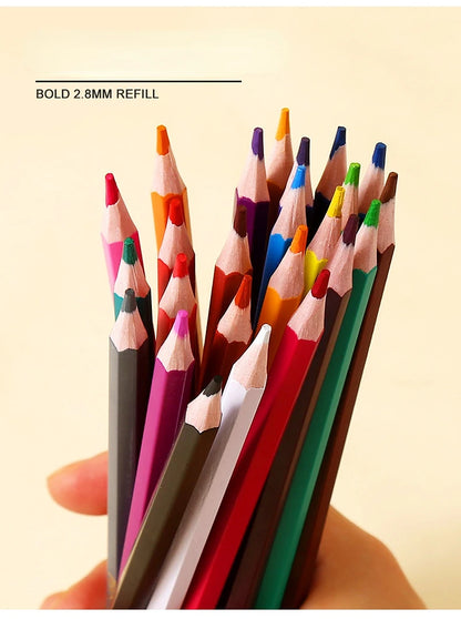 12/24/36/48 Colors Oily Colored Pencils Hexagon Wooden Handle Set Artist Painting Drawing Sketch Art Design Student Supplies