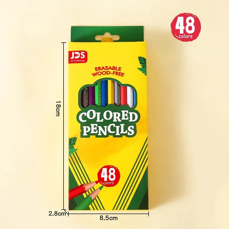 12/24/36/48 Colors Oily Colored Pencils Hexagon Wooden Handle Set Artist Painting Drawing Sketch Art Design Student Supplies