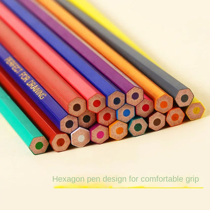 12/24/36/48 Colors Oily Colored Pencils Hexagon Wooden Handle Set Artist Painting Drawing Sketch Art Design Student Supplies