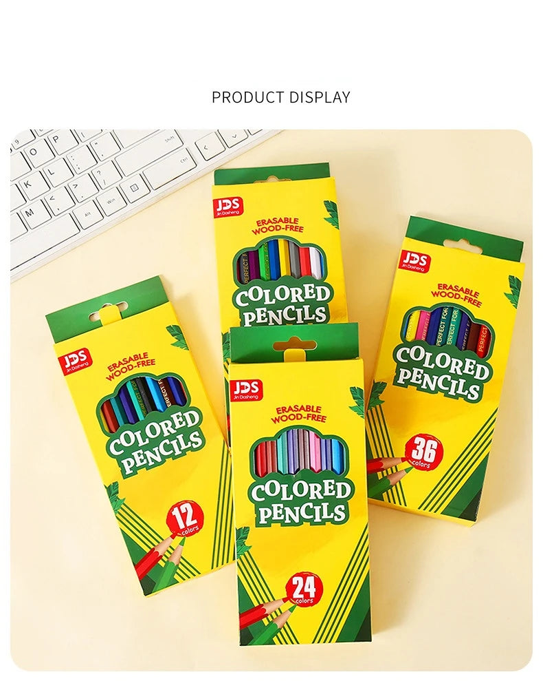 12/24/36/48 Colors Oily Colored Pencils Hexagon Wooden Handle Set Artist Painting Drawing Sketch Art Design Student Supplies